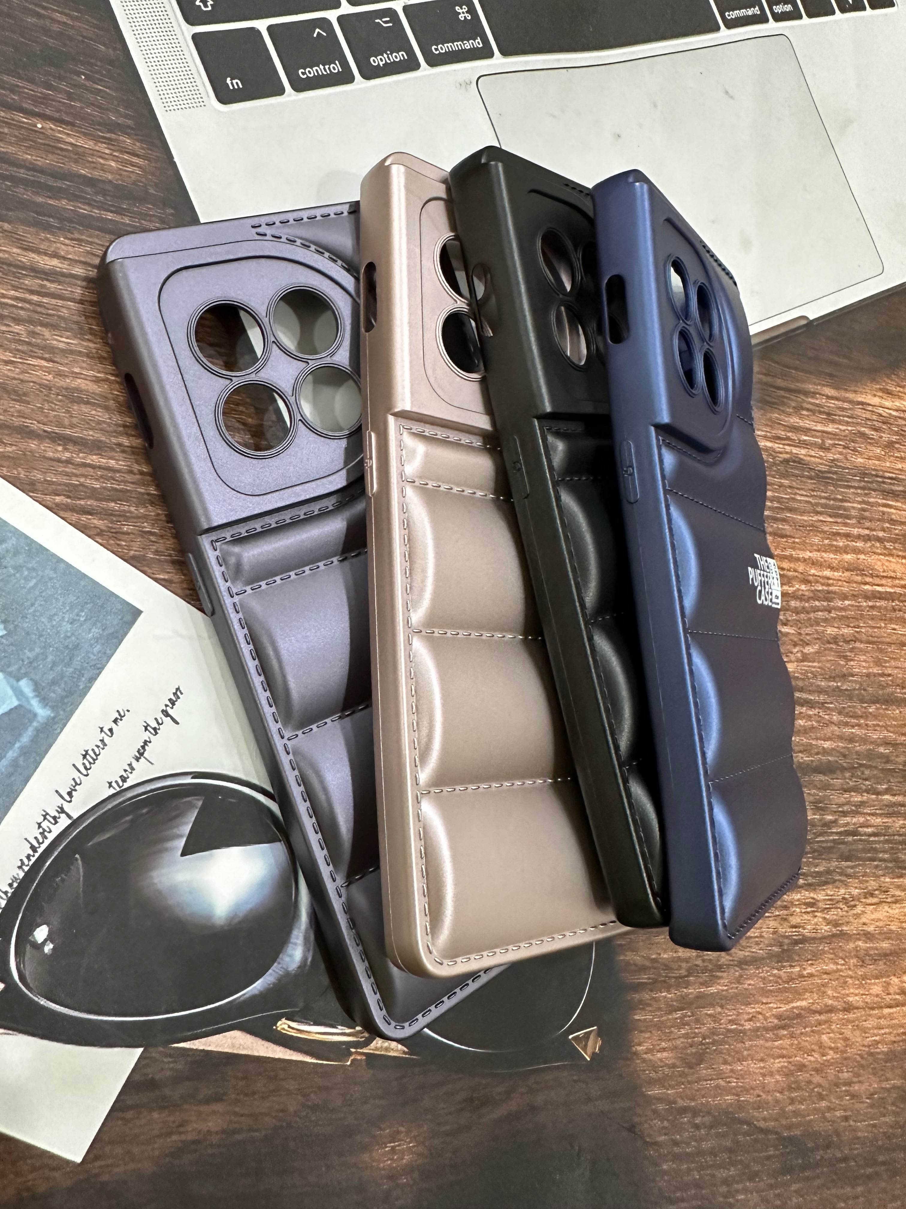 OnePlus 11R Premium Cushion Silicone Classy Finish Case Cover - Dark Blue - Guleel