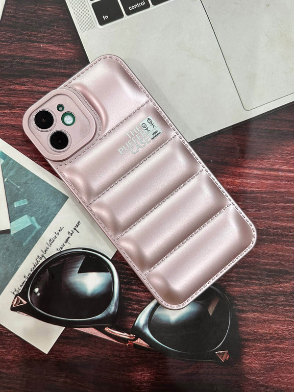 iPhone 11 Premium Cushion Silicone Classy Finish Case Cover - Rose Gold - Guleel