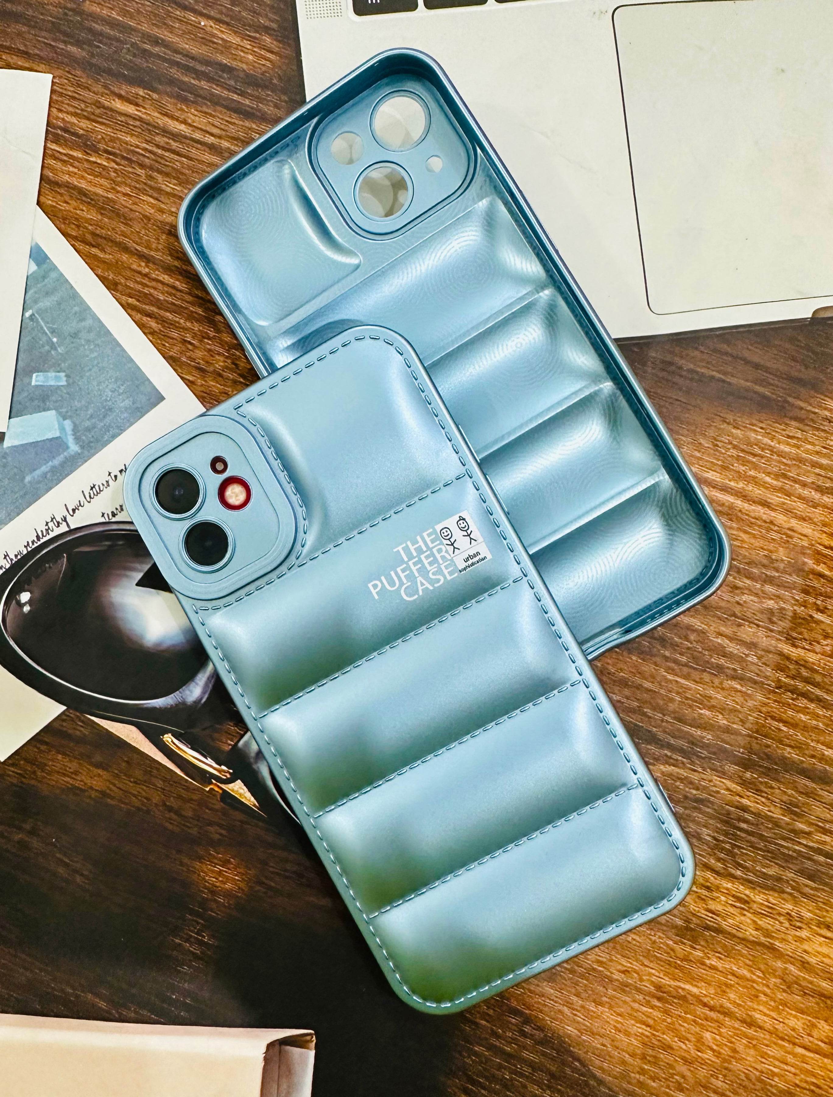iPhone 11 Premium Cushion Silicone Classy Finish Case Cover - Light Blue - Guleel