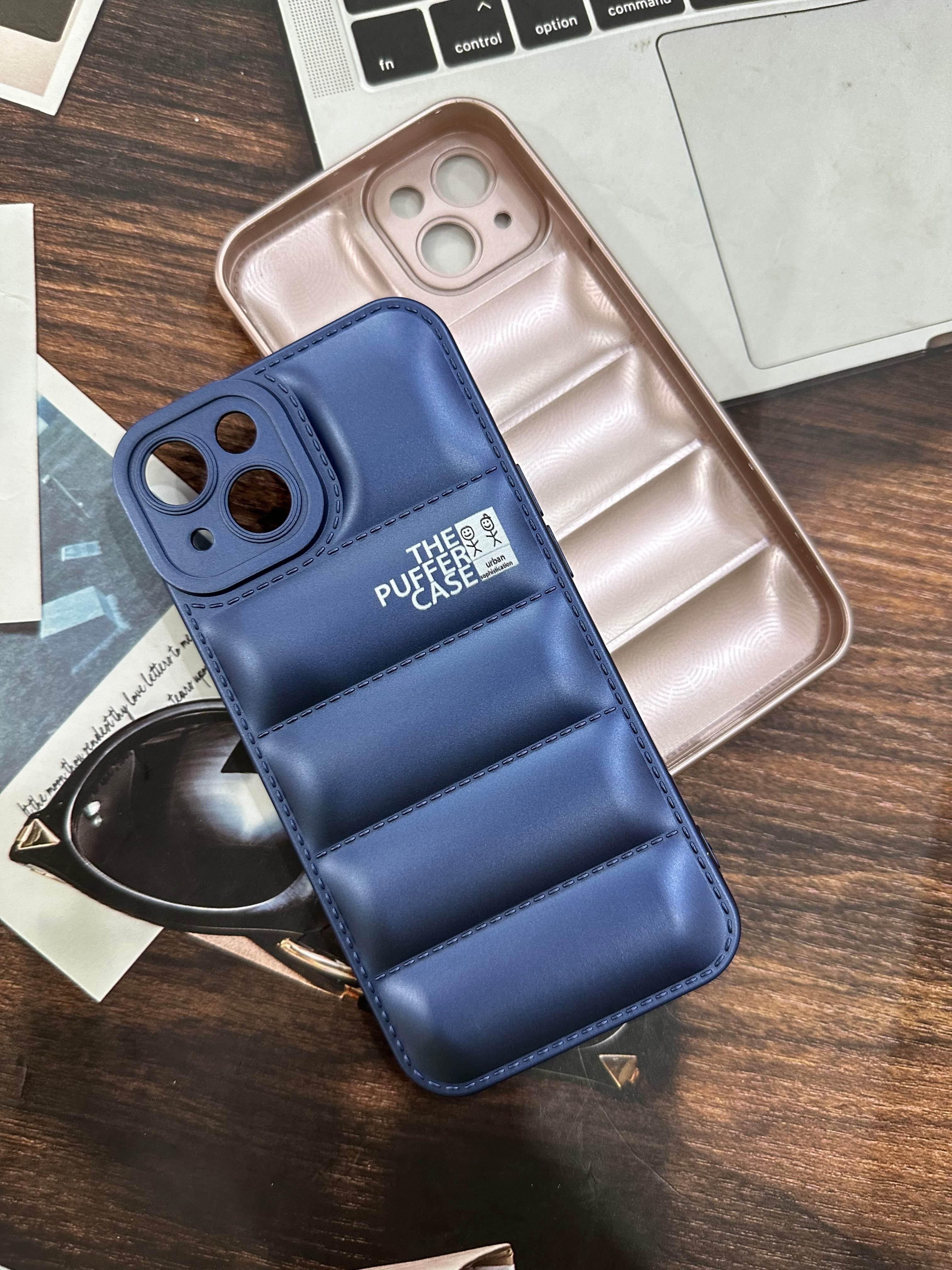 iPhone 13 Premium Cushion Silicone Classy Finish Case Cover - Rose Gold - Guleel