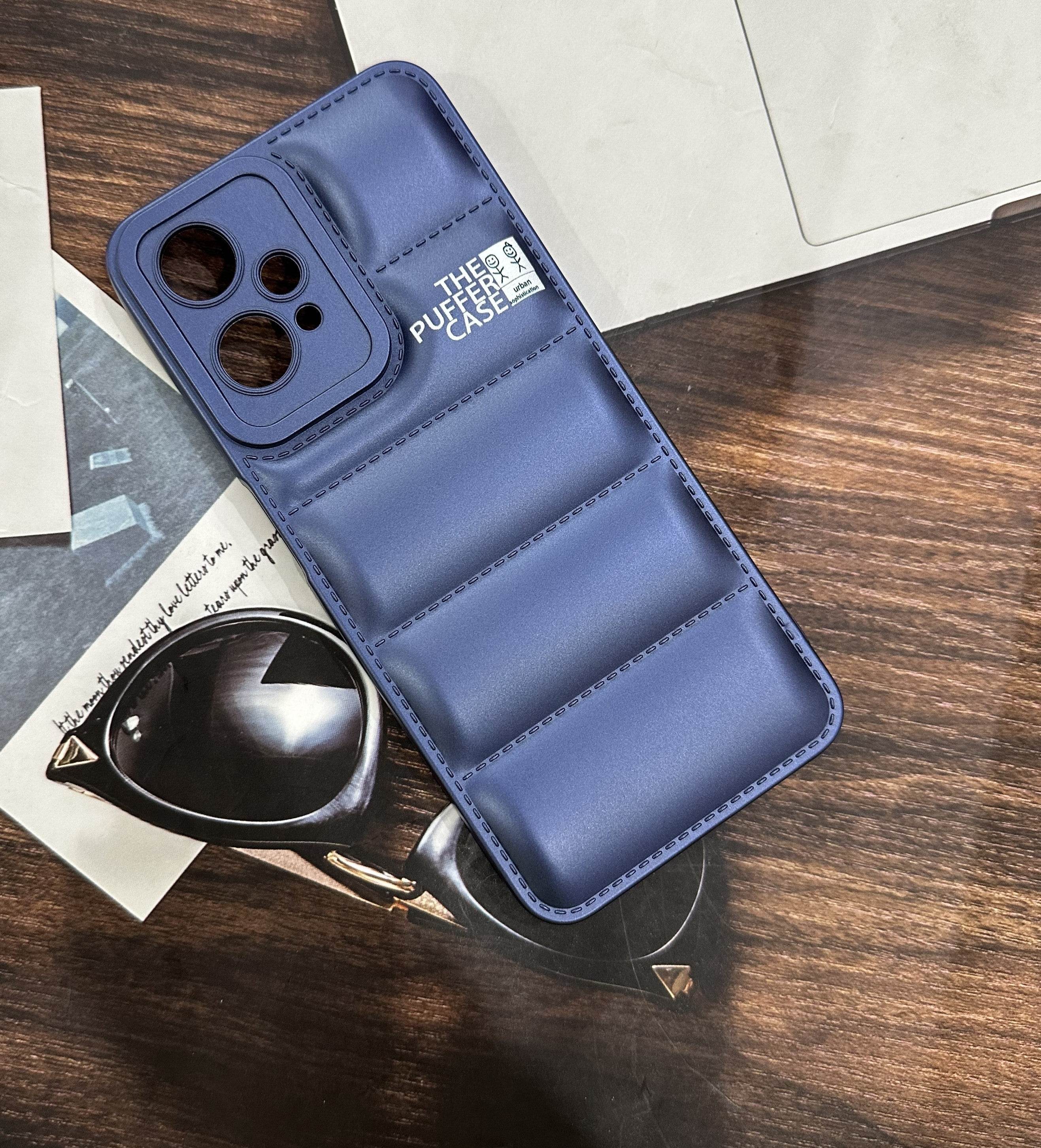 OnePlus Nord CE 2 Lite 5G Premium Cushion Silicone Classy Finish Case Cover - Dark Blue - Guleel