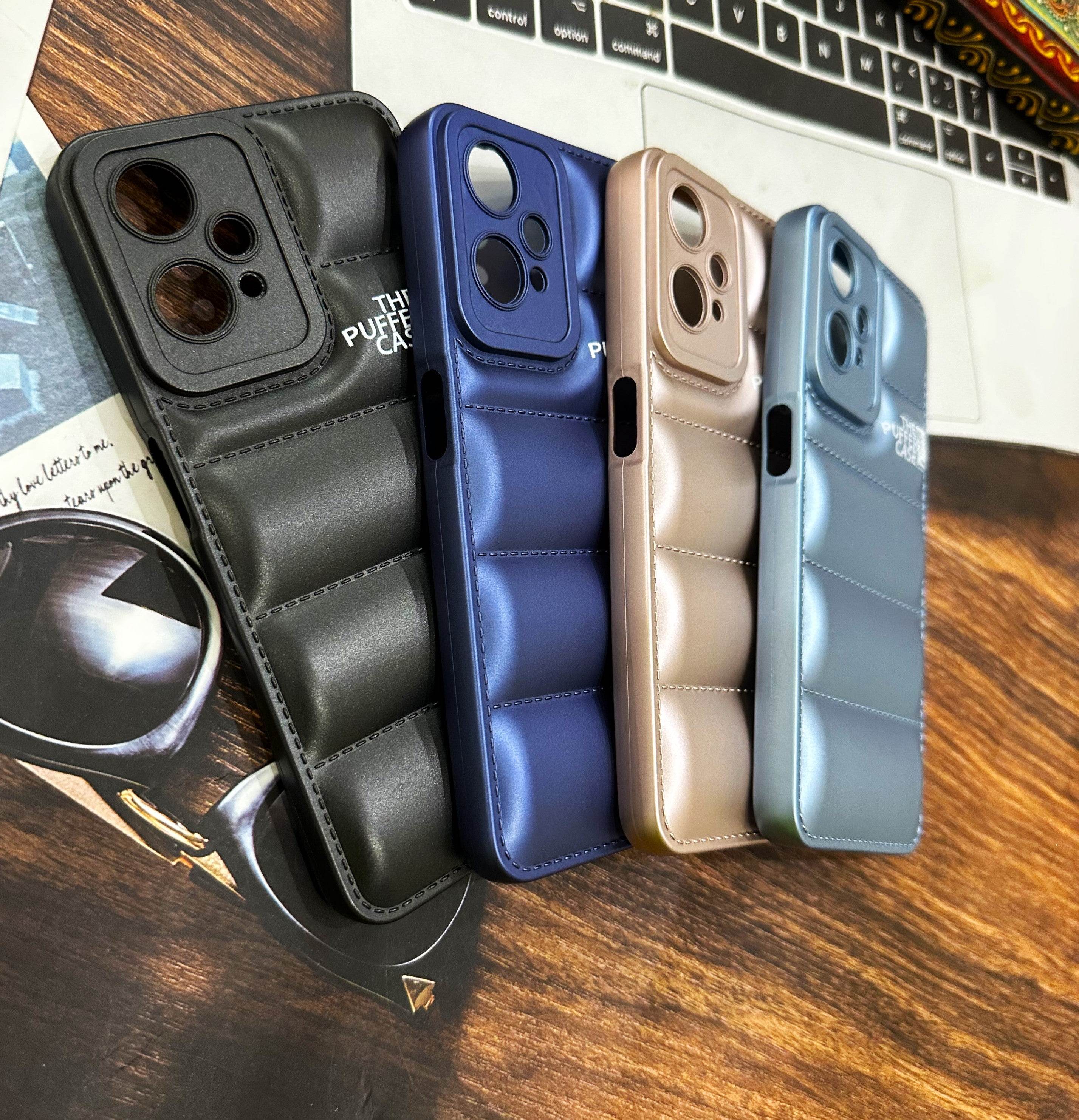 OnePlus Nord CE 2 Lite 5G Premium Cushion Silicone Classy Finish Case Cover - Dark Blue - Guleel