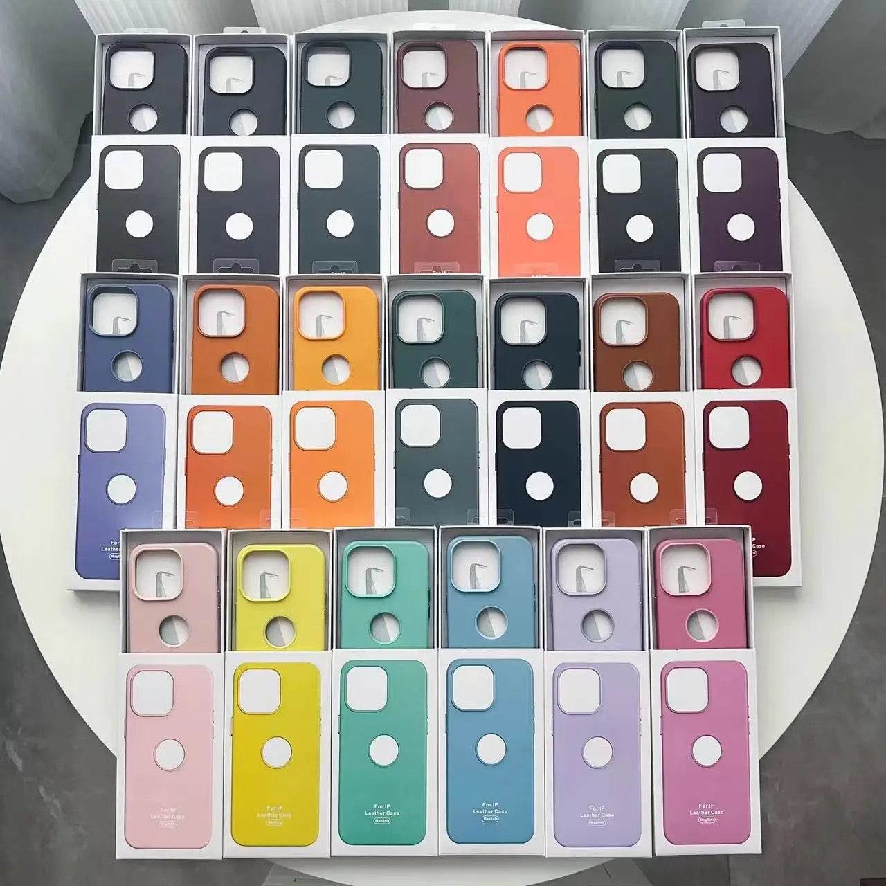 Premium Leather Magsafe Compatible Shockproof Back Covers - Guleel