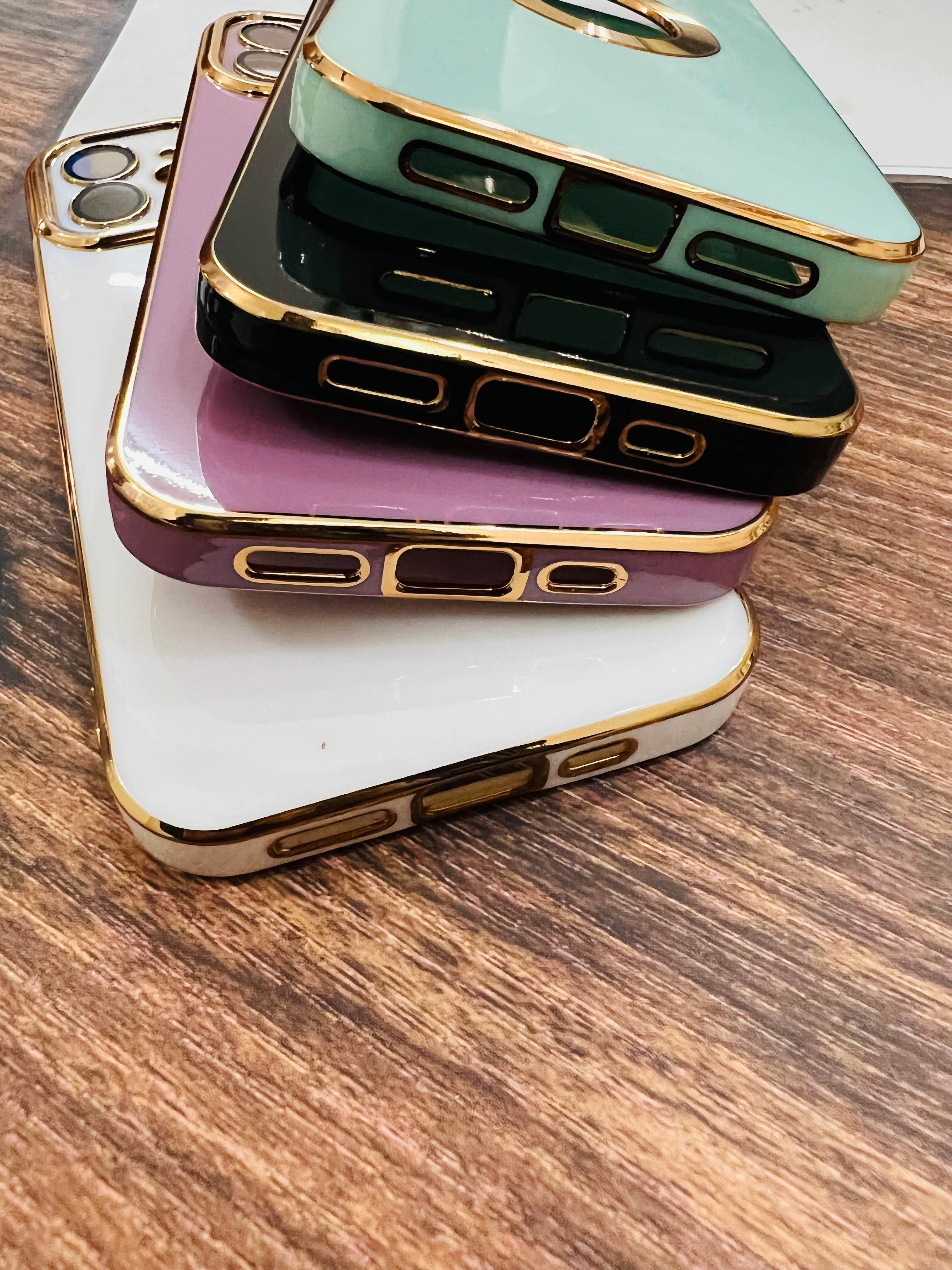 iPhone 11 Logo Silicone Camera Lens Camera Protection Case - Purple - Guleel