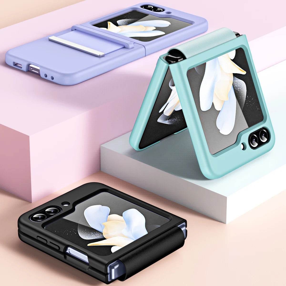 Galaxy Z Flip 5 Premium Shockproof Protective Case - Lavender - Guleel