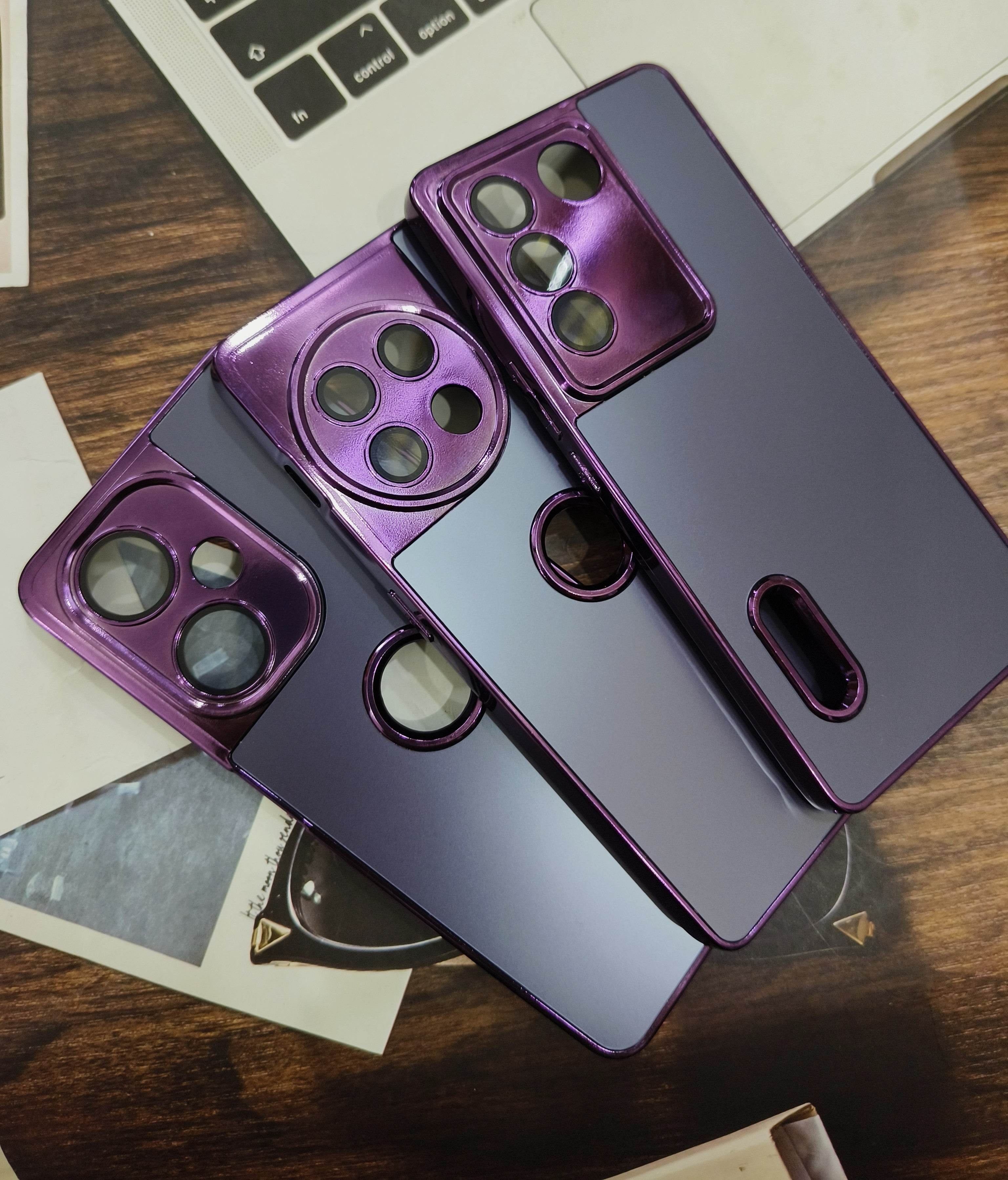 OnePlus 11R Premium Silicone Scratch Proof Case Cover - Matte Purple - Guleel