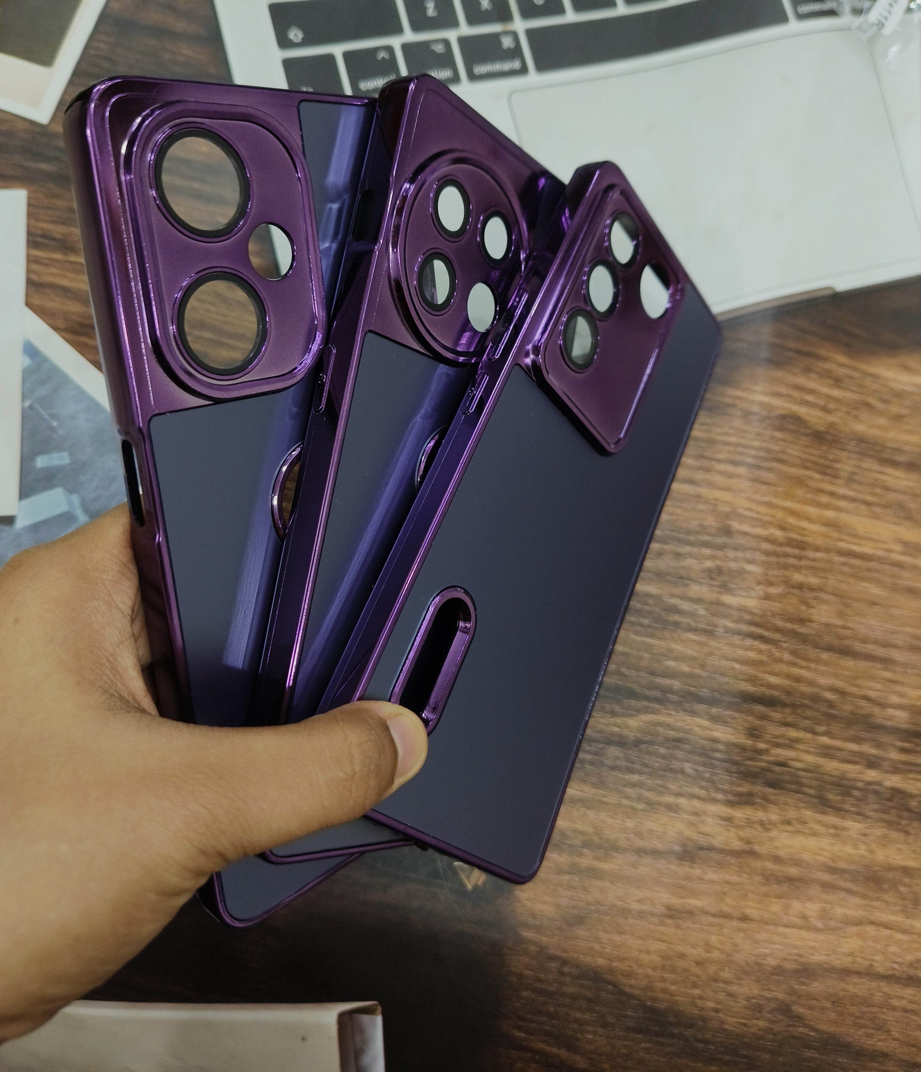 OnePlus CE 3 Lite Premium Silicone Scratch Proof Case Cover - Matte Purple - Guleel