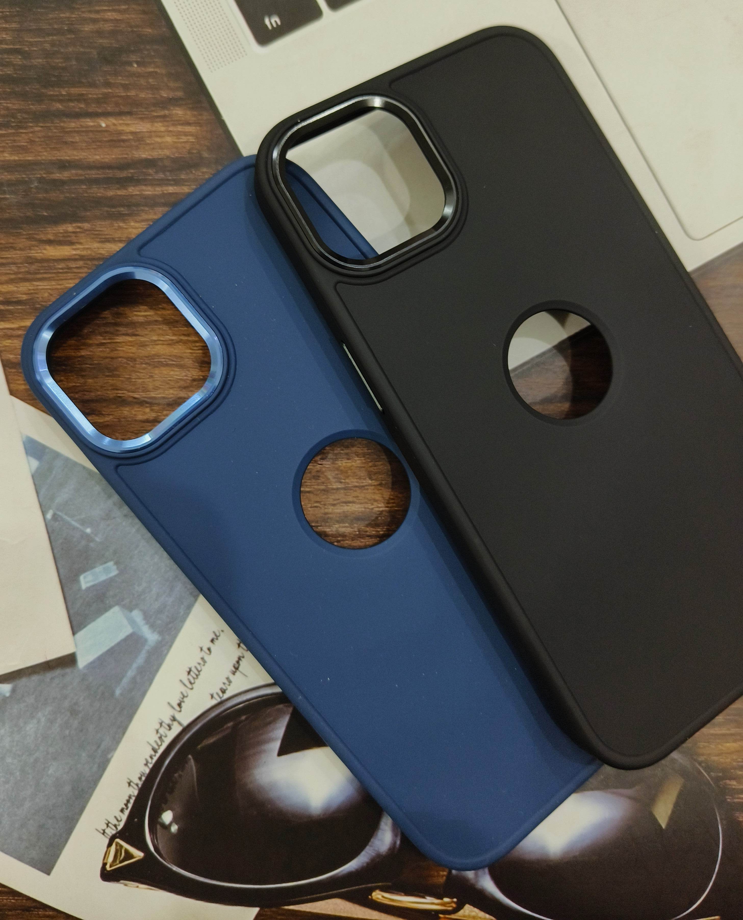 iPhone 13 Camera Ring Shock Proof Case - Blue - Guleel