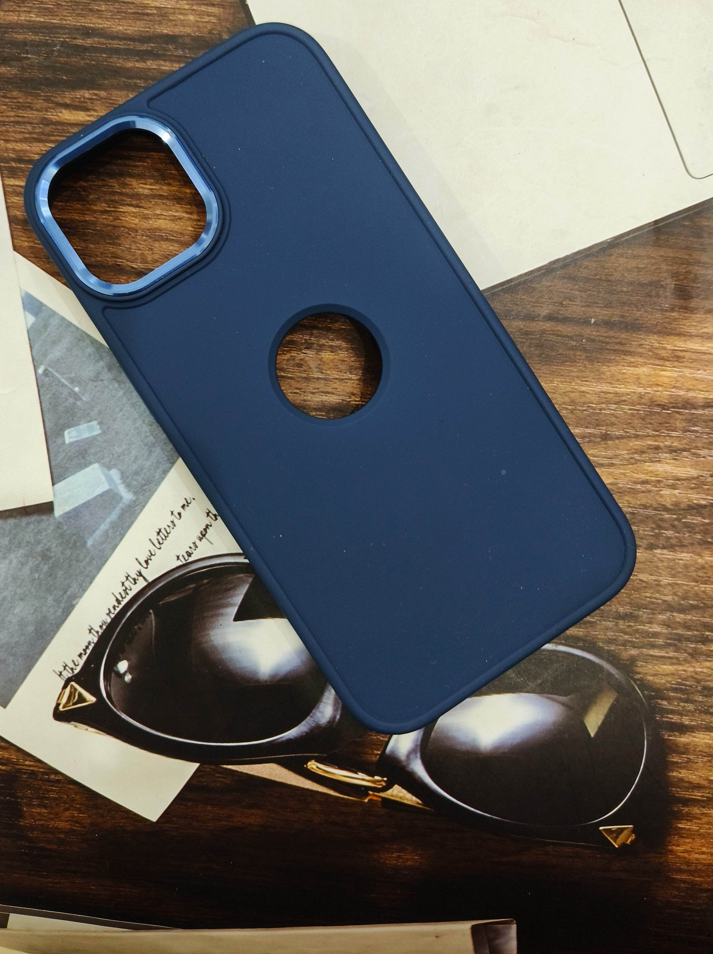 iPhone 13 Camera Ring Shock Proof Case - Blue - Guleel