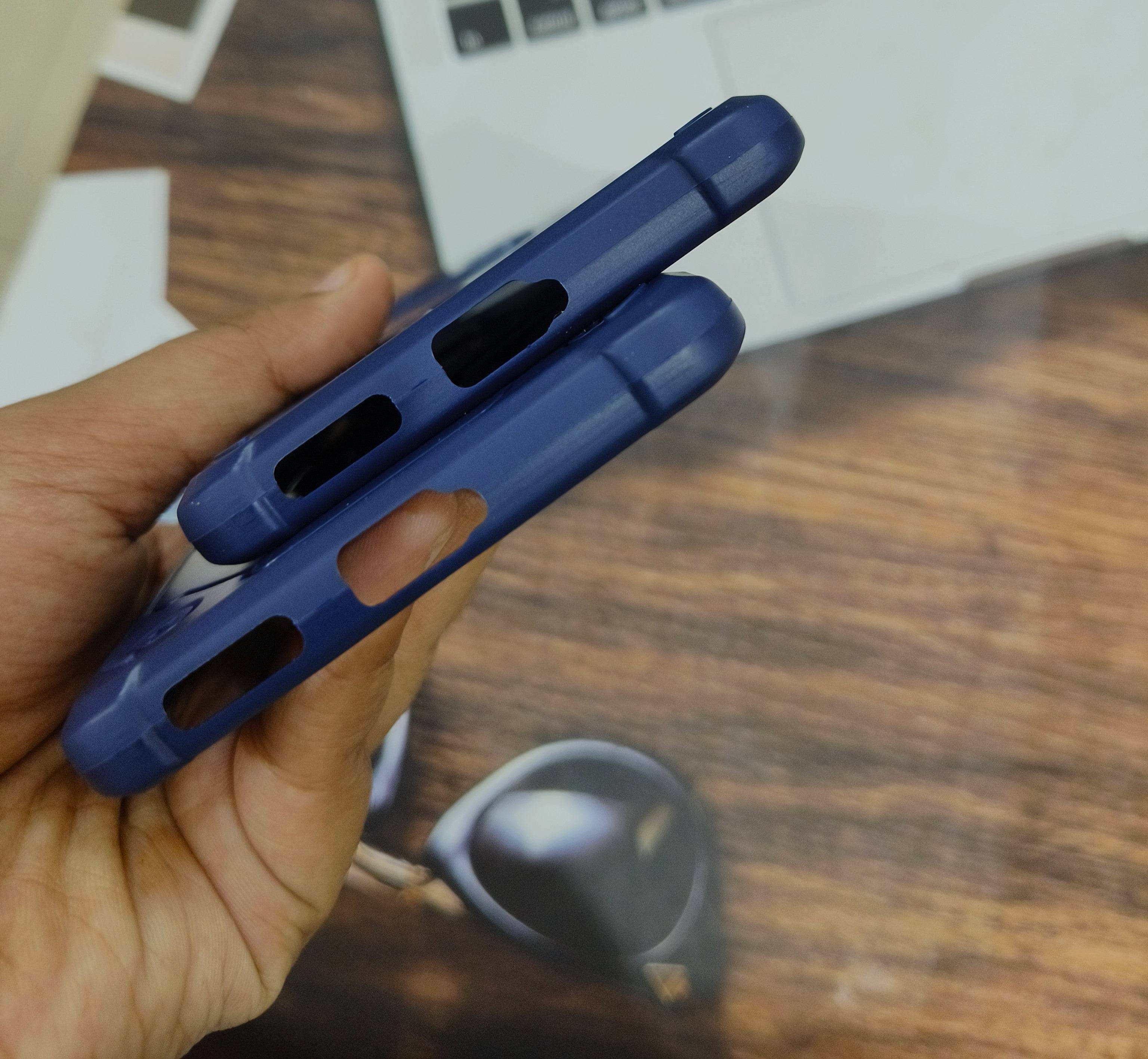 Vivo V27 Pro 5G Premium Armour Style Silicone Case - Blue - Guleel