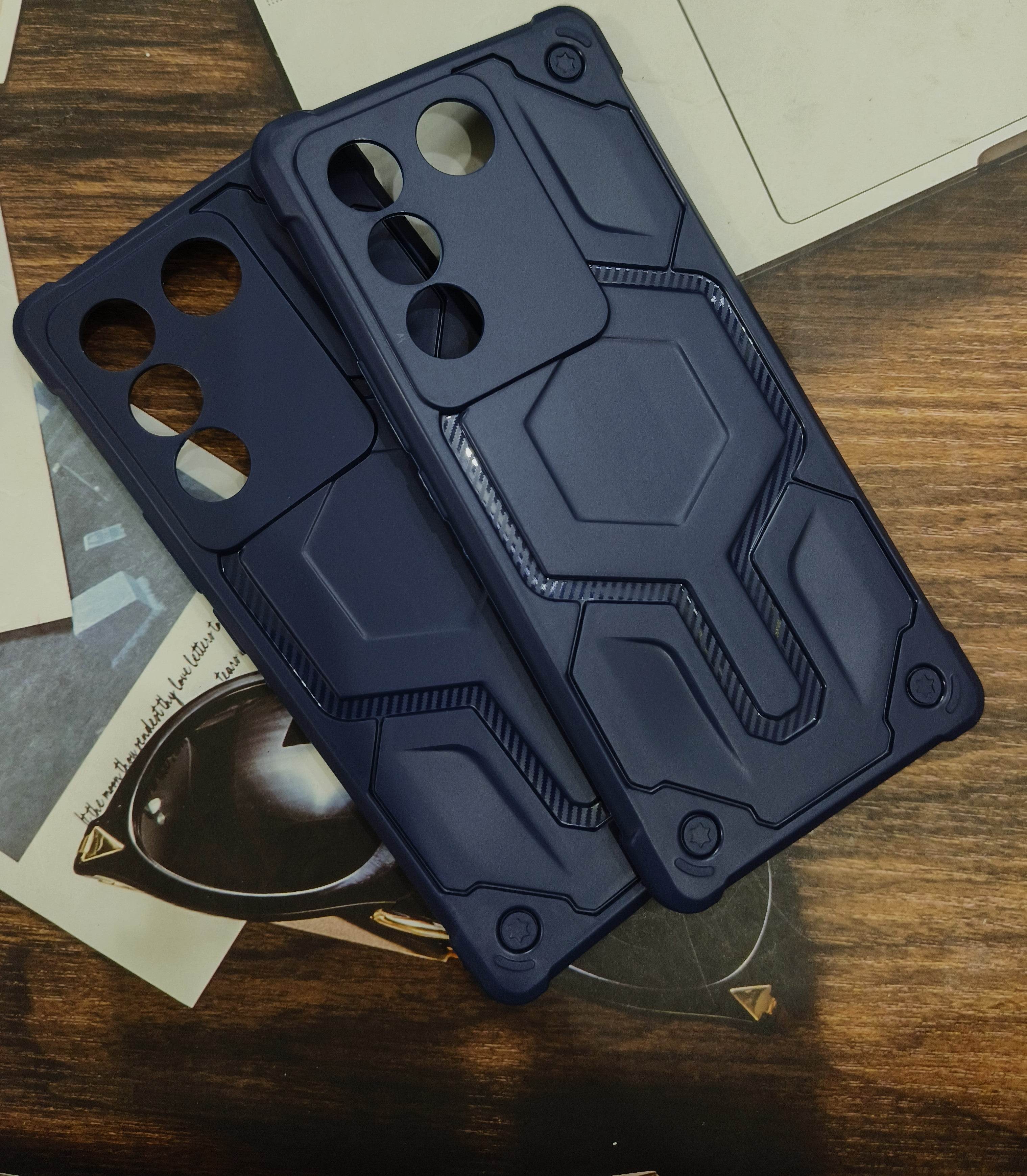 Vivo V27 Pro 5G Premium Armour Style Silicone Case - Blue - Guleel