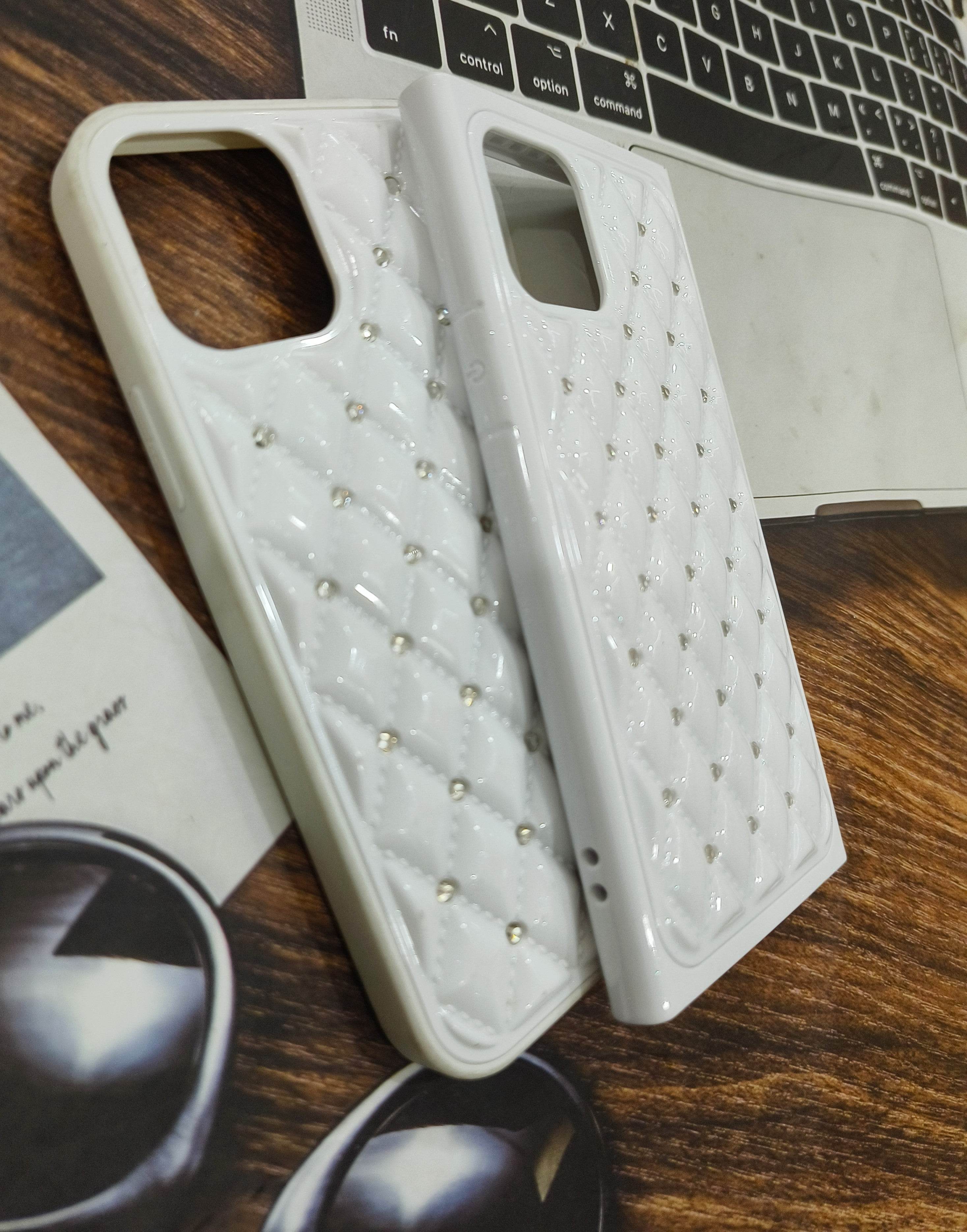 Premium Diamond Shock Proof Case - White - Guleel