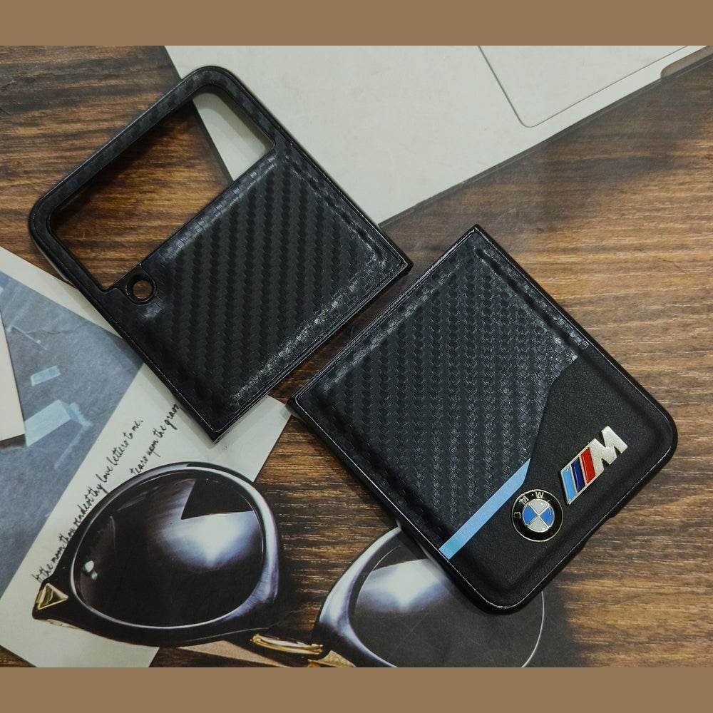 Samsung Z Flip 3 Premium Leather Finish Case Cover - BMW Special Edition - Guleel