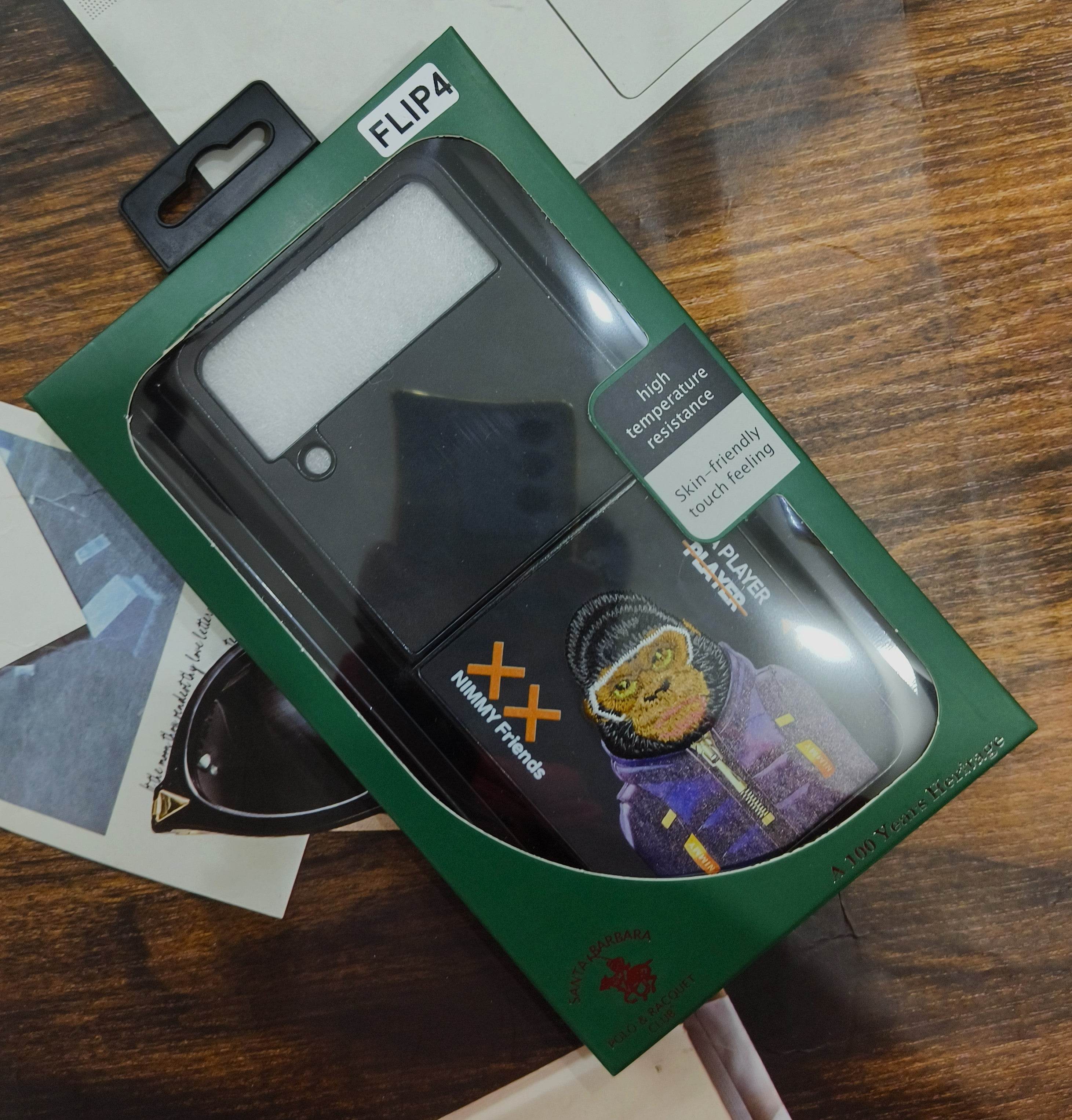 Samsung Galaxy Z Flip 4 Premium Santa Barbara Case Cover - Black Gorilla - Guleel