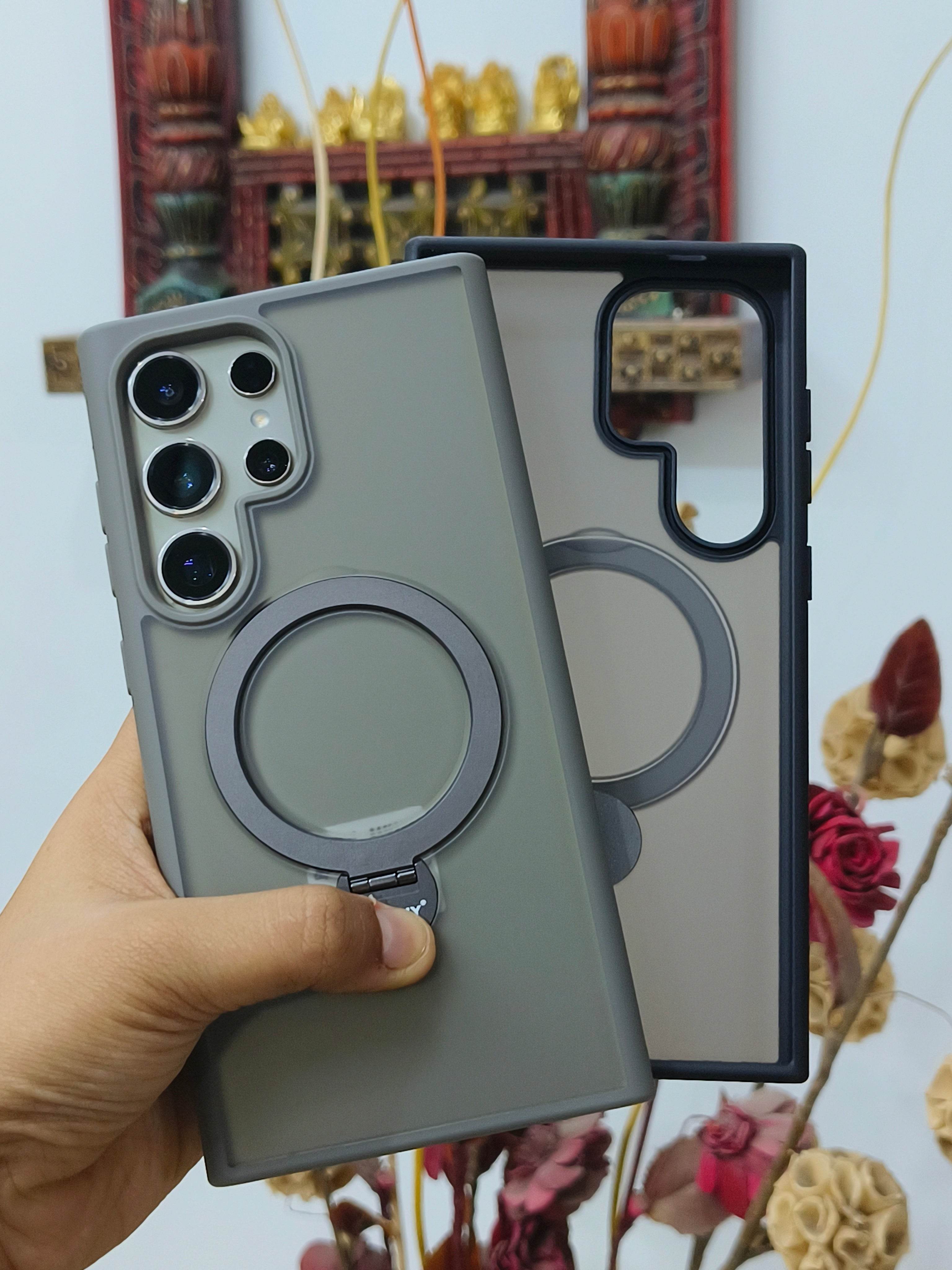 Samsung Galaxy S24 Ultra Premium Shockproof Magnetic Holder Case - Guleel
