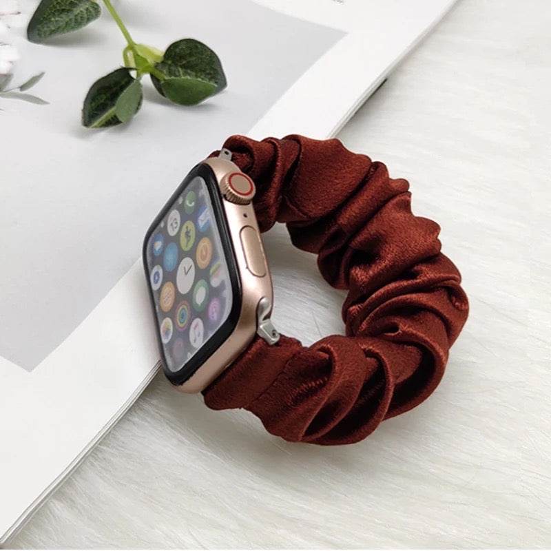 Scrunchie Nylon Loop Strap for iWatch Band Series Ultra 8/7/6/5/4/3/2/1/SE - Guleel
