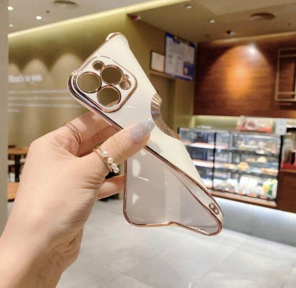 iPhone 11 Premium Camera Lens Logo Cut Case - White - Guleel