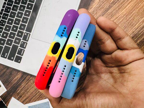 Premium Rainbow Colored Silicon Case - Blue - Guleel