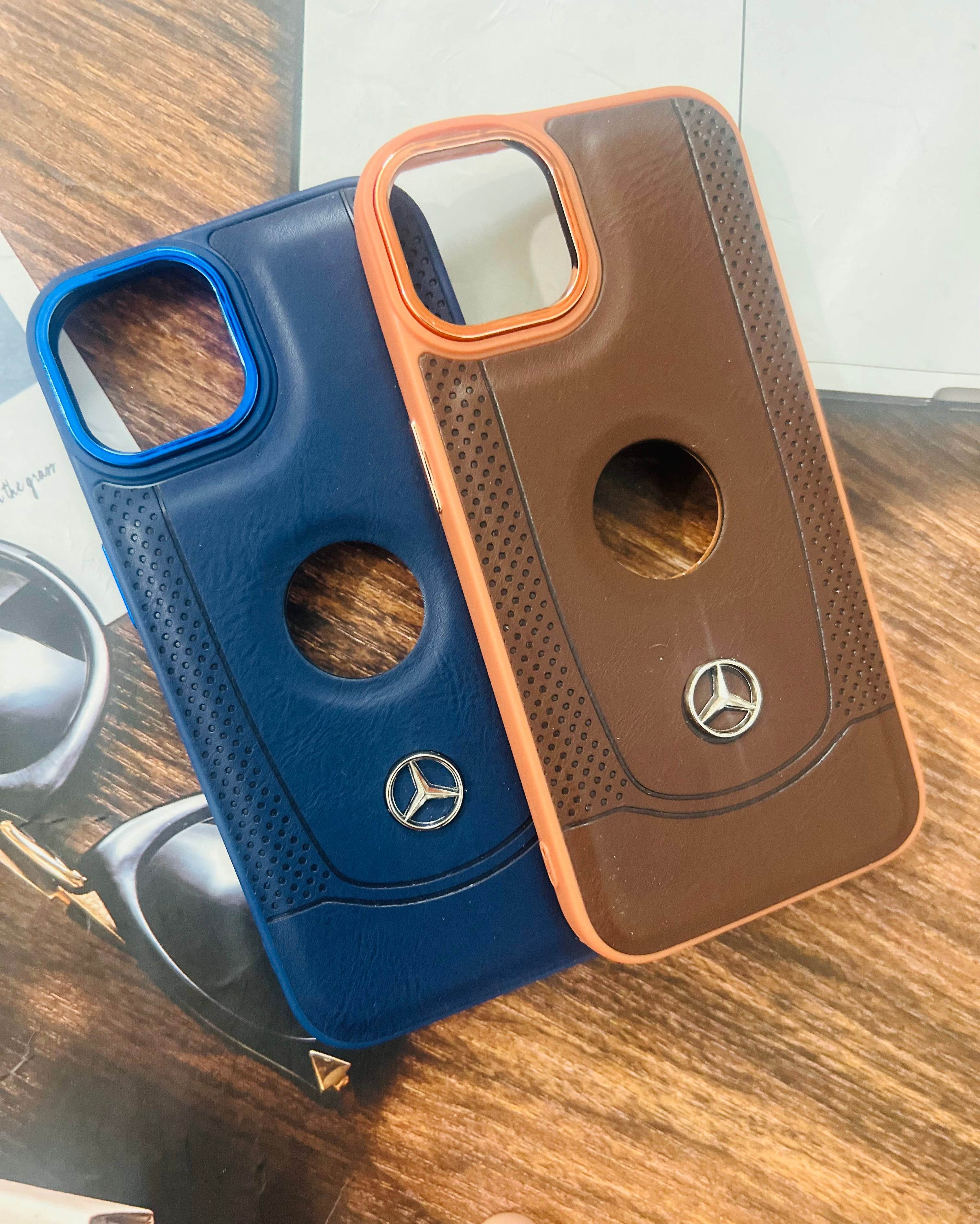 iPhone 13 Premium Leather Finish Case - Blue - Guleel