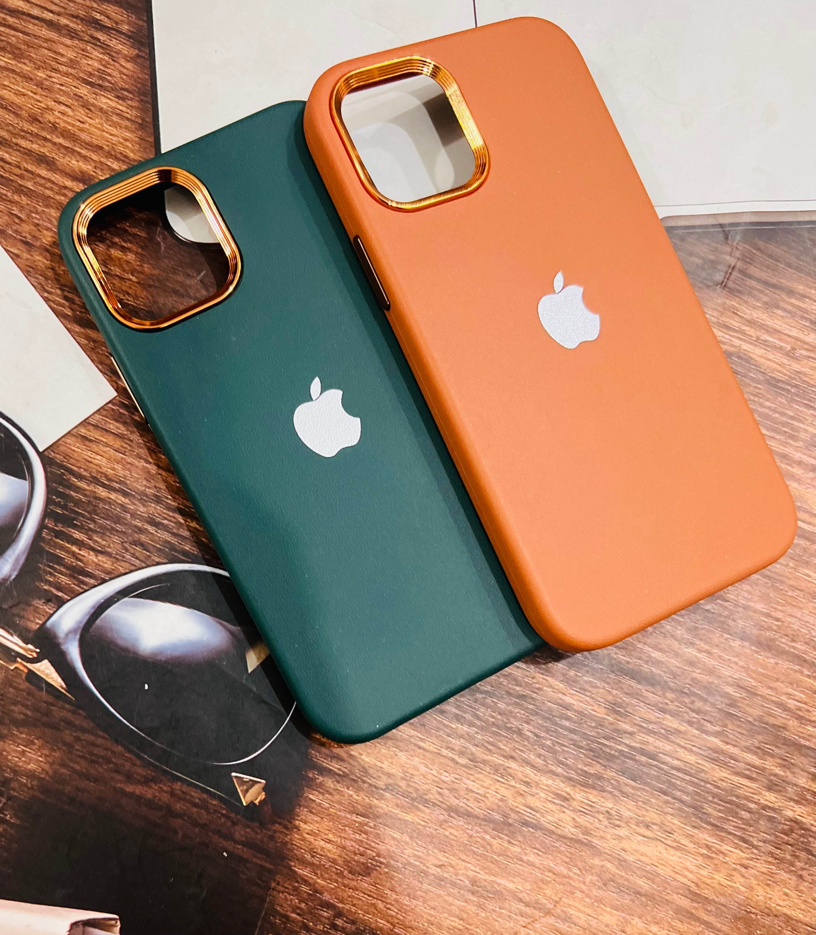 Premium Leather Finish Back Cover - Brown - Guleel