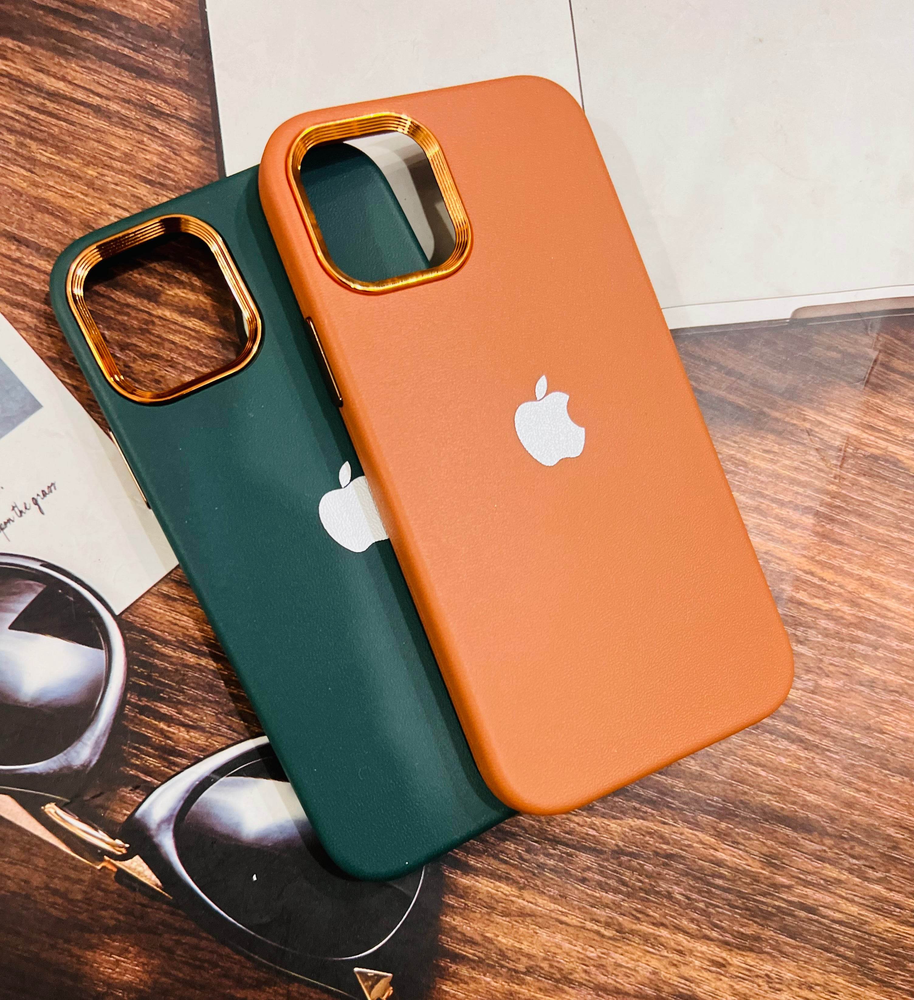 Premium Leather Finish Back Cover - Brown - Guleel