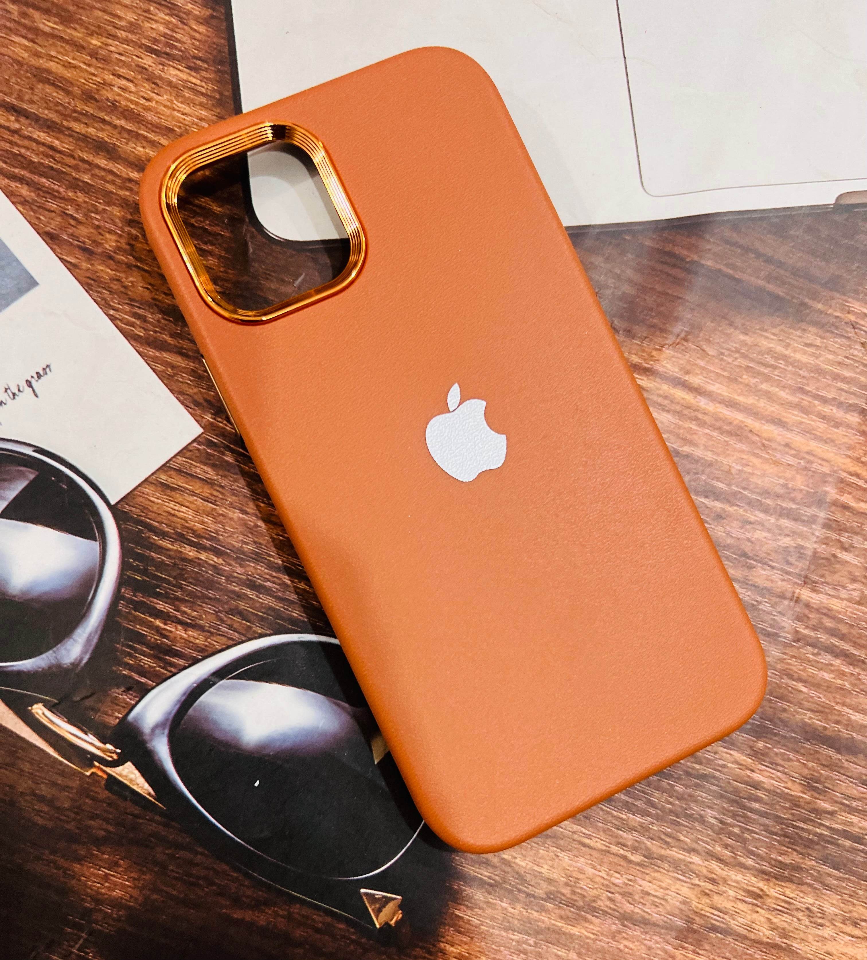 Premium Leather Finish Back Cover - Brown - Guleel