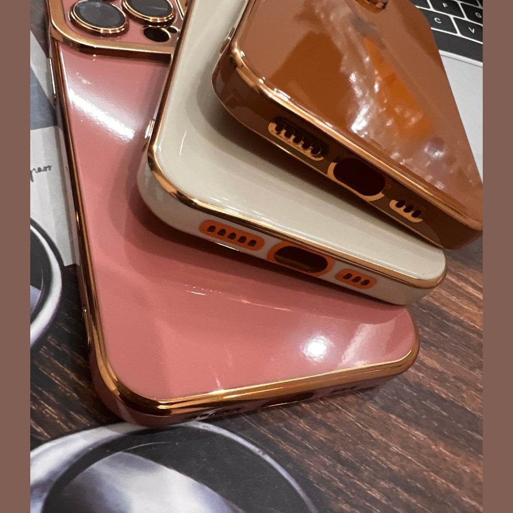 iPhone 13 Pro Max Premium Camera Lens Protection Case - Rose Gold - Guleel