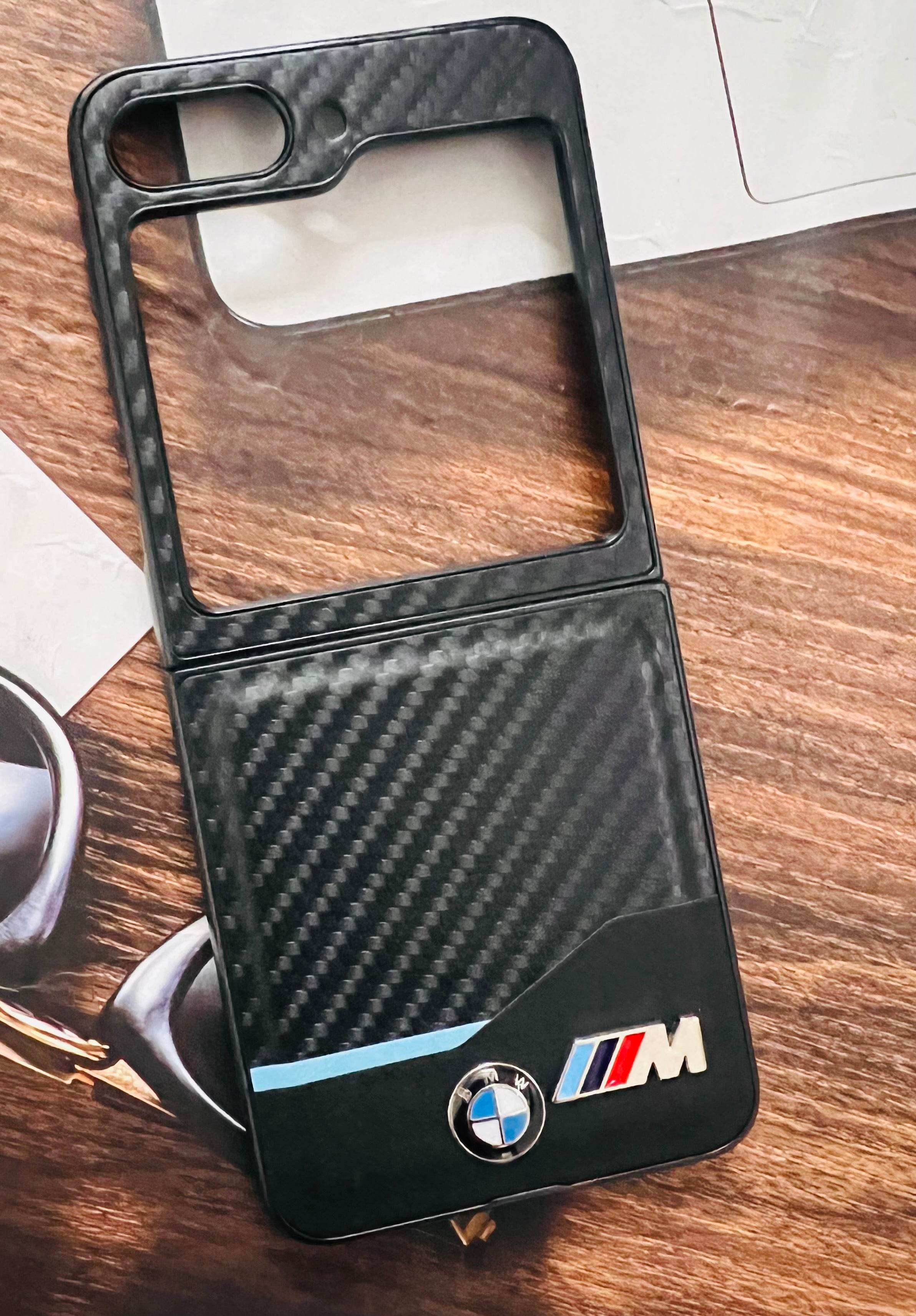 Samsung Z Flip 5 Premium Leather Finish Case Cover - BMW Special Edition - Guleel