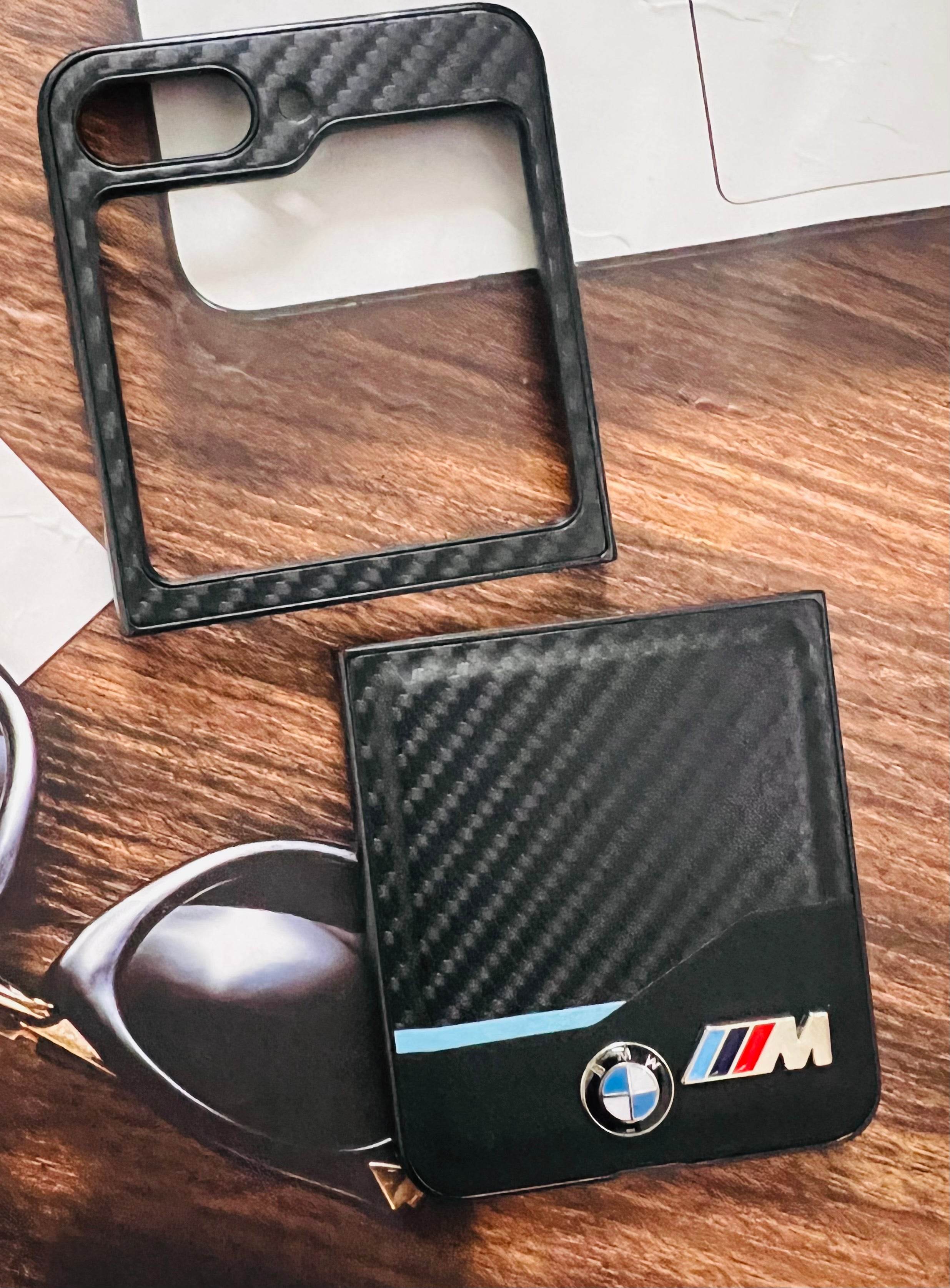 Samsung Z Flip 5 Premium Leather Finish Case Cover - BMW Special Edition - Guleel