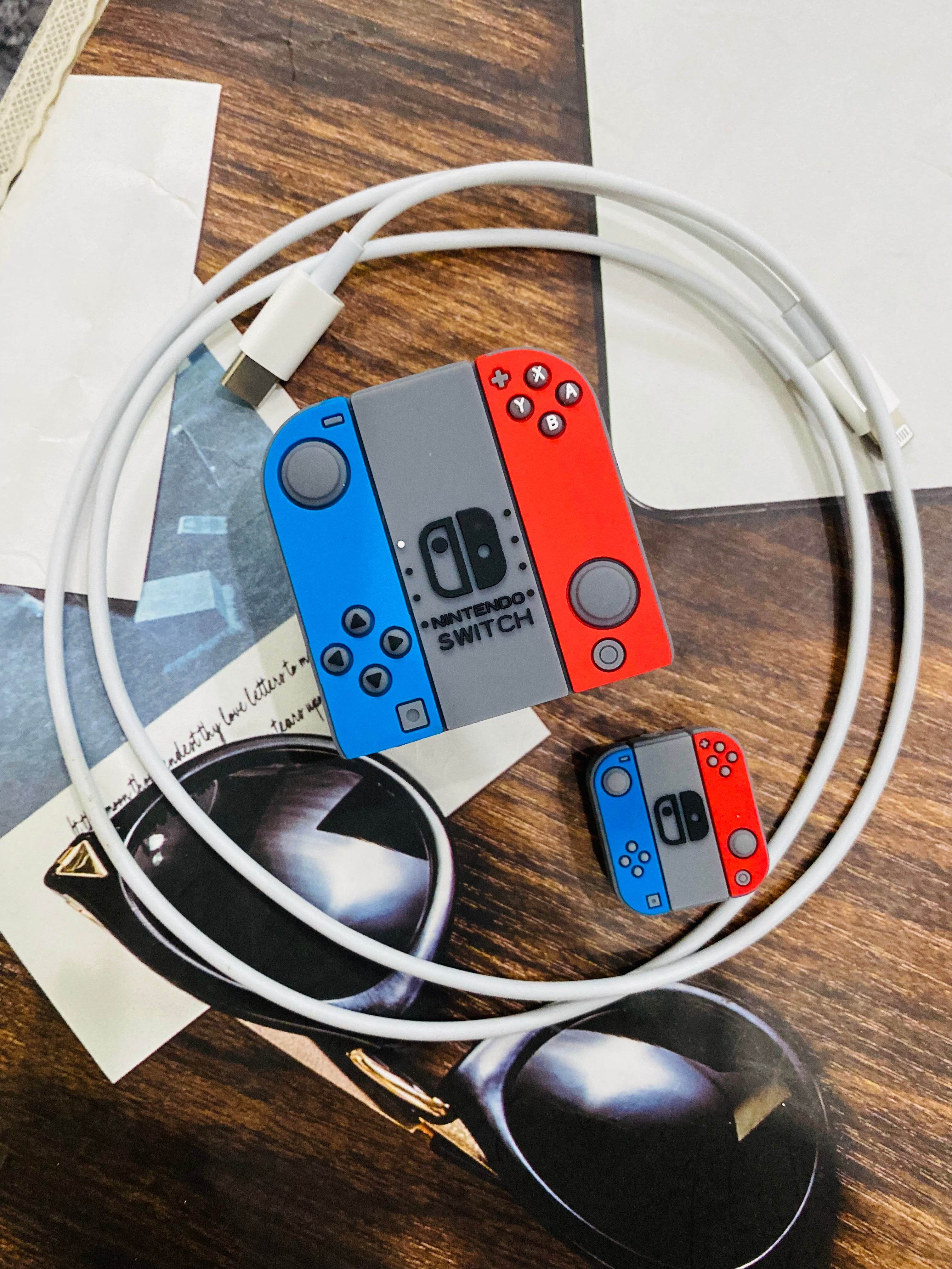 Samsung Cartoon Charger Case Cover for 25W Chargers - Gaming Control Multicolor ( With Wire Cover ) - Guleel