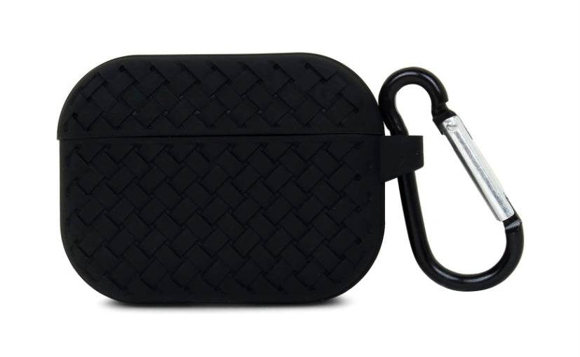 Airpod's Pro 2 Silicone Weaving Cartoon Silicone Case - Black - Guleel