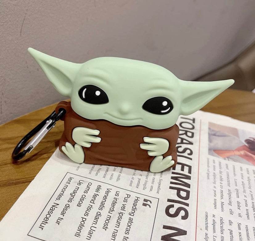 Airpod's Pro 2 Silicone Cute Monster Cartoon Silicone Case - Green Brown - Guleel