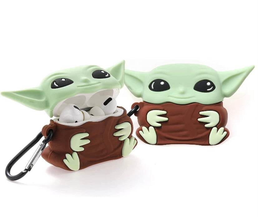 Airpod's Pro 2 Silicone Cute Monster Cartoon Silicone Case - Green Brown - Guleel