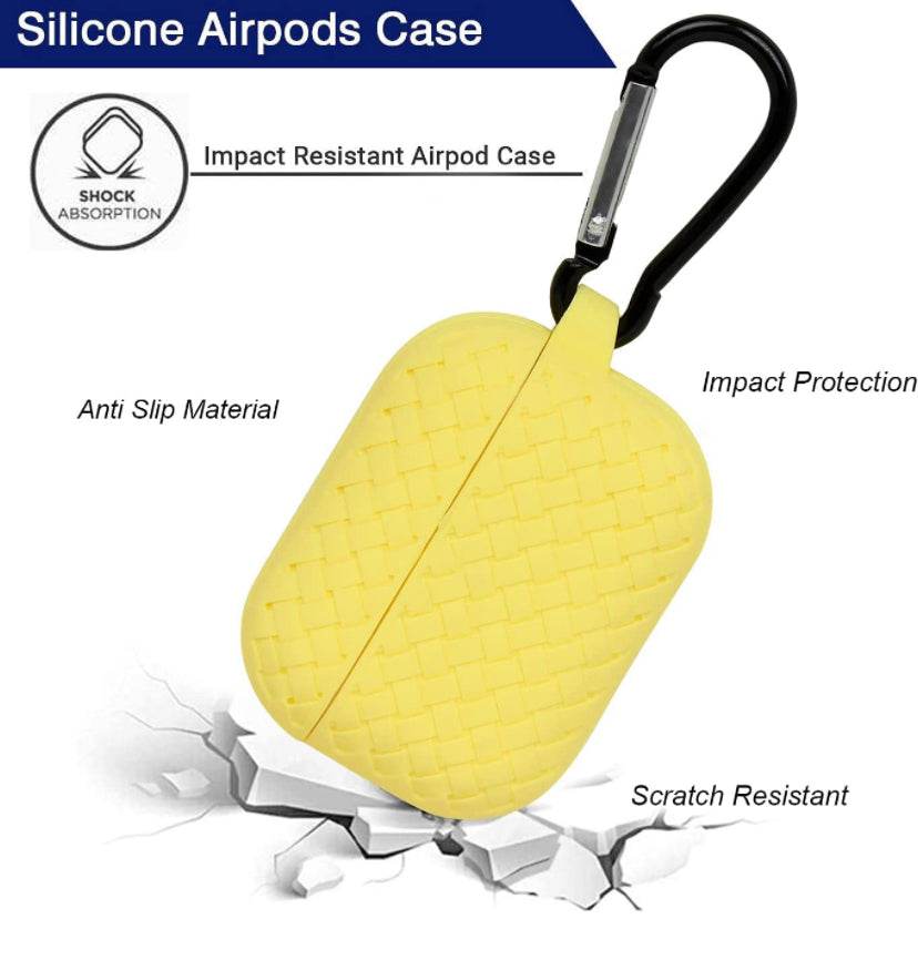 Airpod's Pro 2 Silicone Weaving Cartoon Silicone Case - Yellow - Guleel