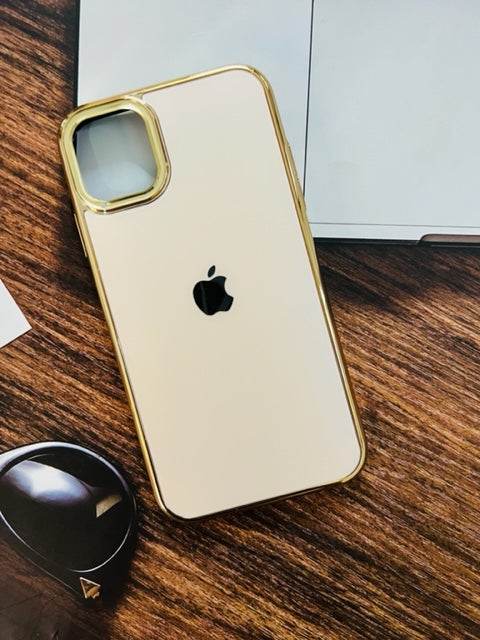 iPhone 13 Pro Max Premium Shockproof Scratch Proof Cover- Gold - Guleel