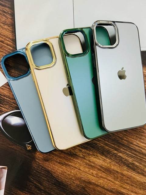 iPhone 13 Pro Max Premium Shockproof Scratch Proof Cover- Silver - Guleel