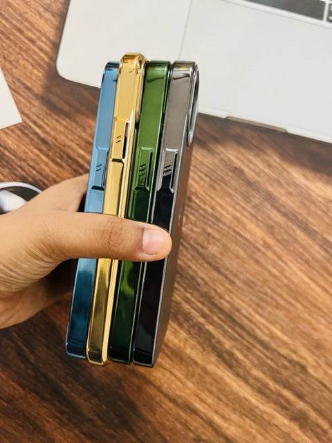 iPhone 13 Pro Max Premium Shockproof Scratch Proof Cover- Gold - Guleel