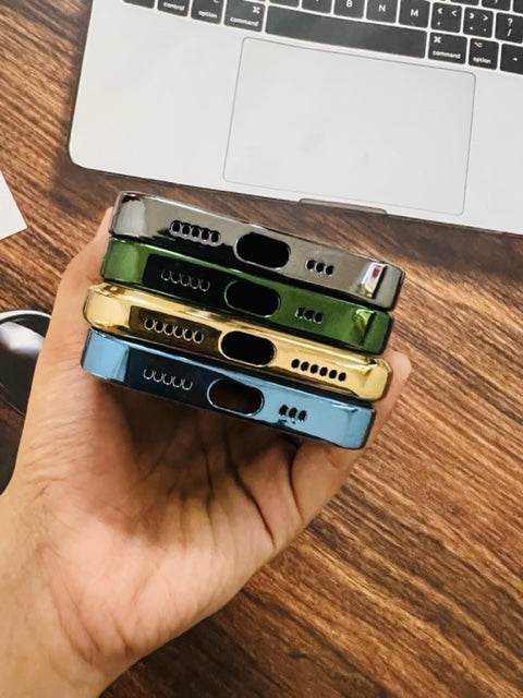 iPhone 13 Pro Max Premium Shockproof Scratch Proof Cover- Gold - Guleel