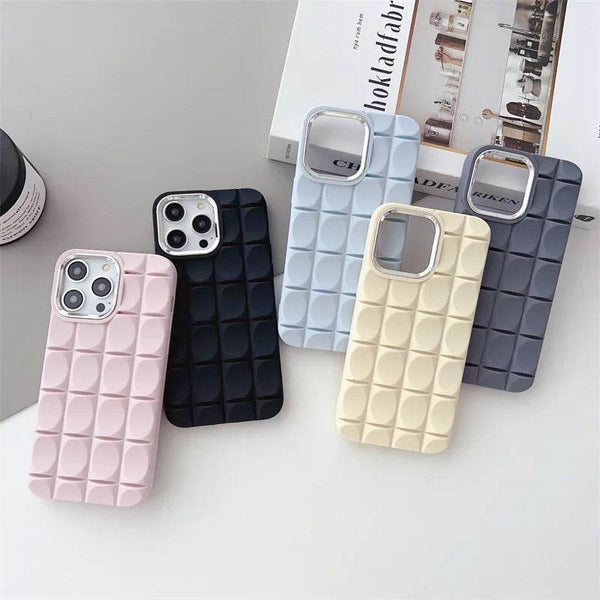 Premium 3D Shaped Square Silicone Case Cover - Guleel