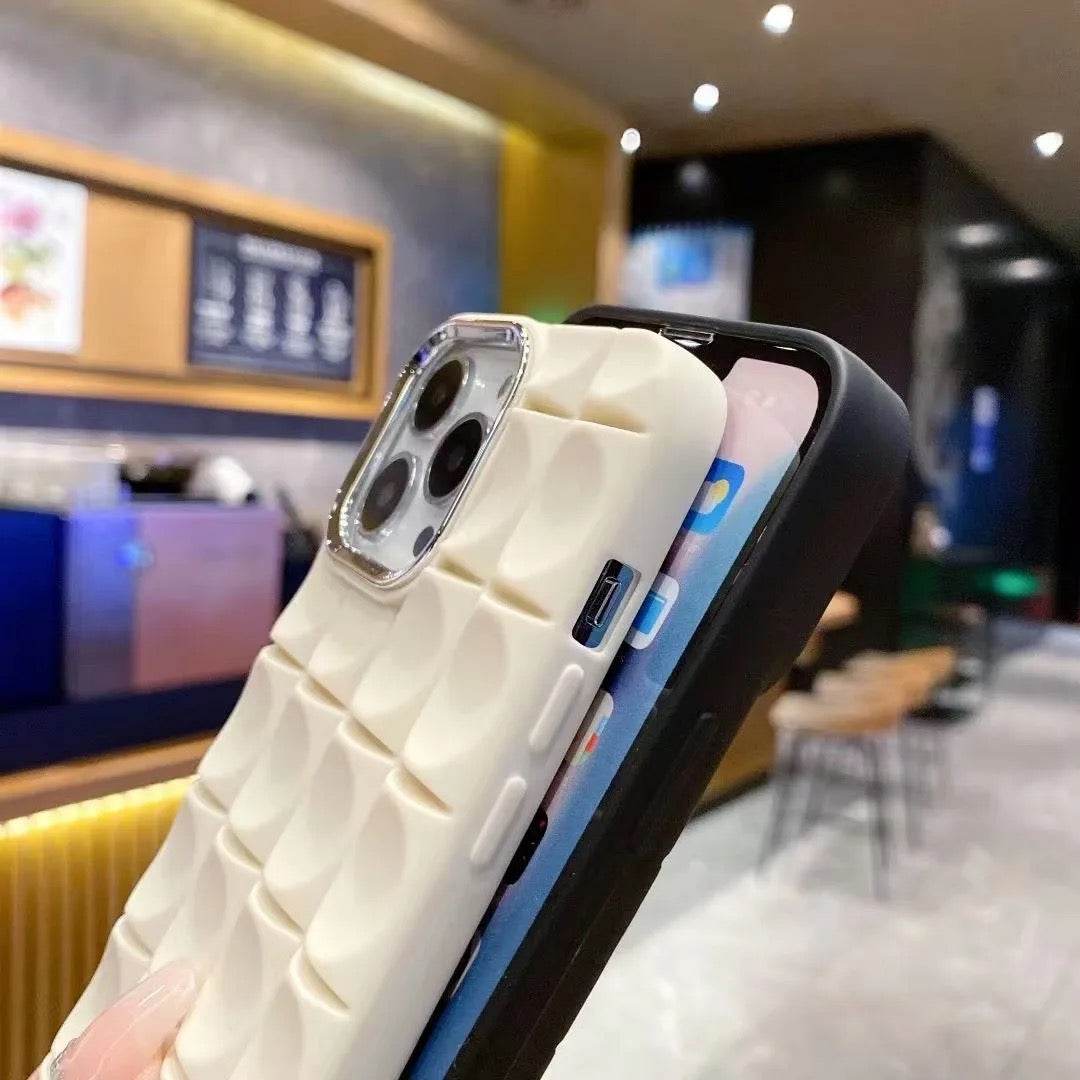 Premium 3D Shaped Square Silicone Case Cover - Guleel