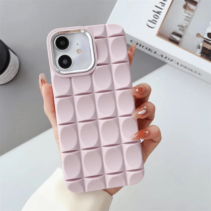 Premium 3D Shaped Square Silicone Case Cover - Guleel
