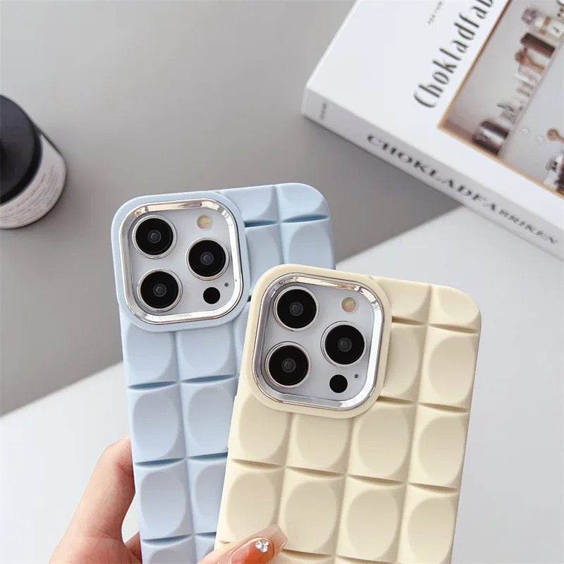 Premium 3D Shaped Square Silicone Case Cover - Guleel