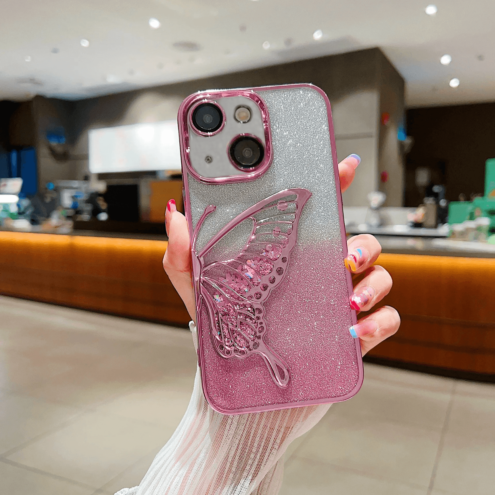 Premium Glitter Sparkle Butterfly Shockproof Case - Guleel