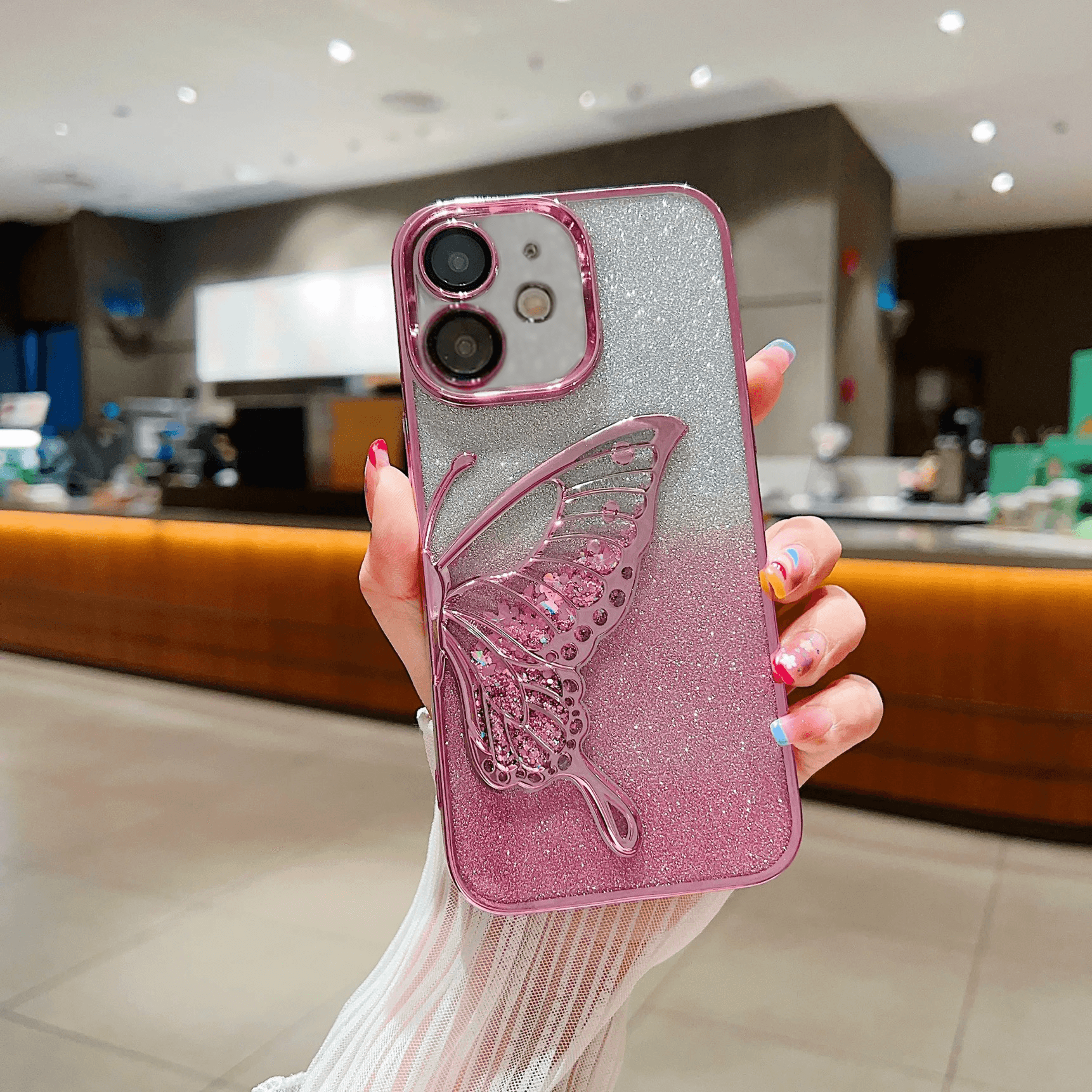 Premium Glitter Sparkle Butterfly Shockproof Case - Guleel