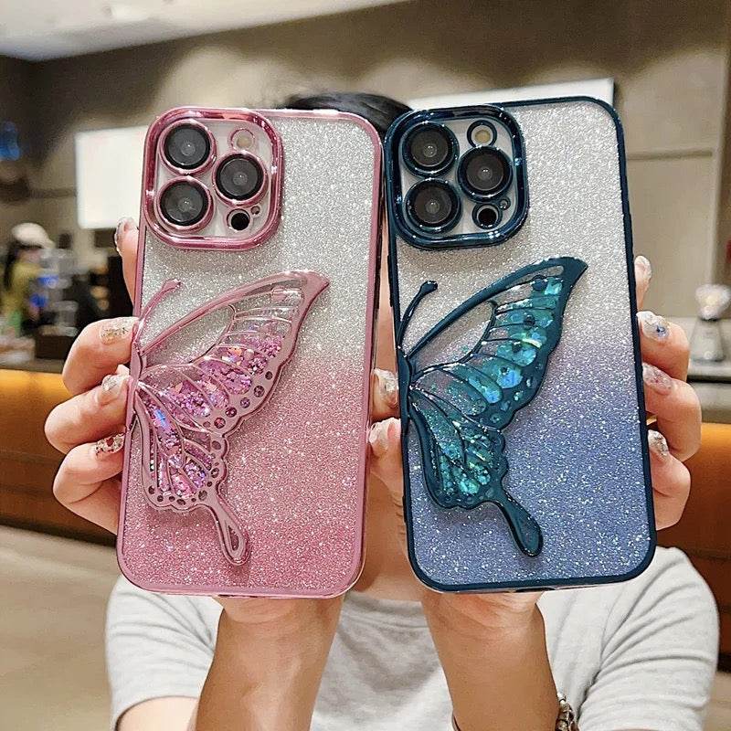 Premium Glitter Sparkle Butterfly Shockproof Case - Guleel