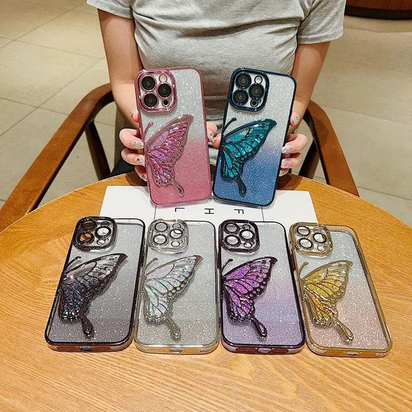 Premium Glitter Sparkle Butterfly Shockproof Case - Guleel