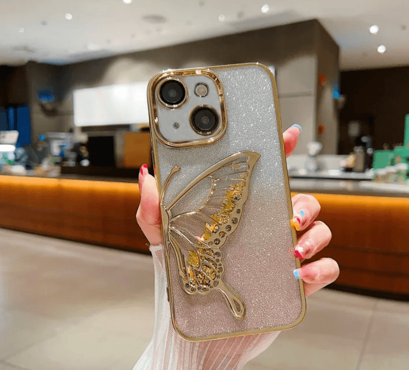 Premium Glitter Sparkle Butterfly Shockproof Case - Guleel