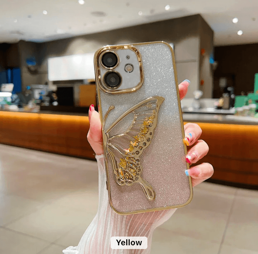 Premium Glitter Sparkle Butterfly Shockproof Case - Guleel