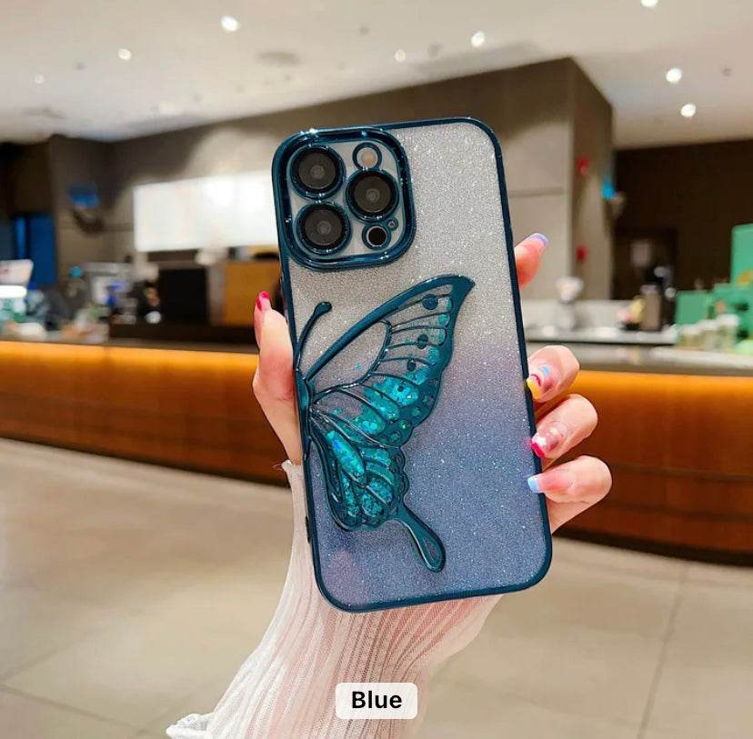 Premium Glitter Sparkle Butterfly Shockproof Case - Guleel