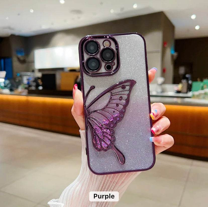 Premium Glitter Sparkle Butterfly Shockproof Case - Guleel